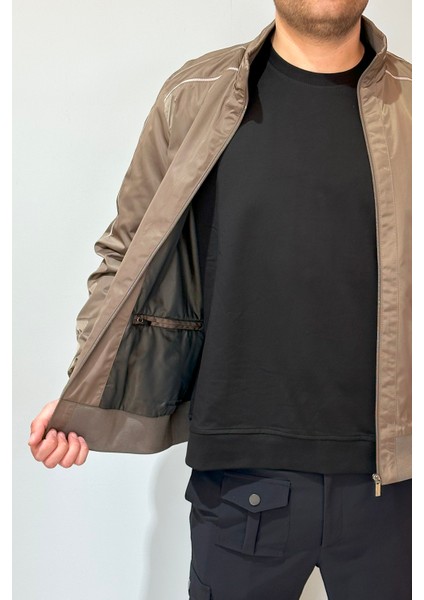 Erkek Feremuarlı Mevsimlik Ceket Tek Üst REU-9114 Camel fırsatları