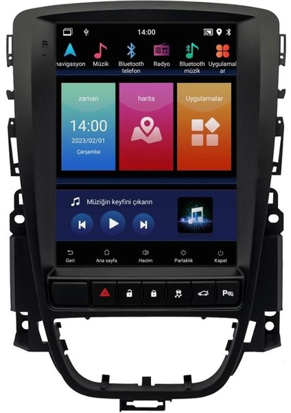 Opel Astra J Android Multimedya Sistemi (2010-2019) Cadence 4/64 Tesla
