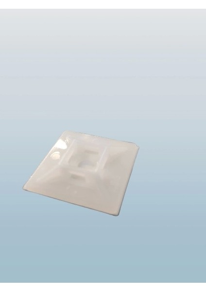 Yapışkan Kare Kroşe 28X28 Beyaz (10 Adet)