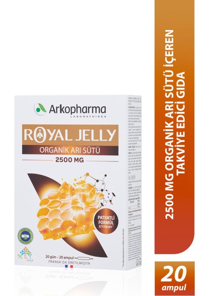 Royal Jelly Organik Arı Sütü 2500 mg
