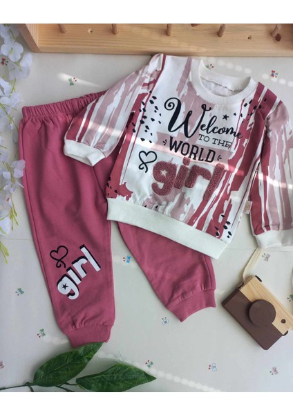 M.ç Family Store Ikili Kız Çocuk Takım Eşofman Alt Üst Takım 9 - 12 12-1818 - 24 Ay fiyatları