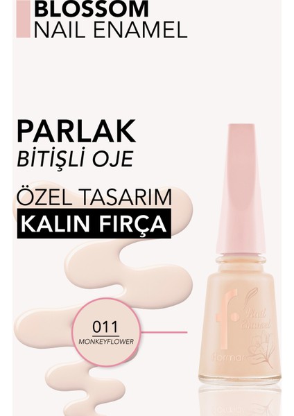 Blossom Uzun Süre Kalıcı & Parlak Bitişli Oje