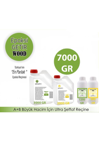 Kalın Döküm Epoksisi 7 kg Epoxy Resin