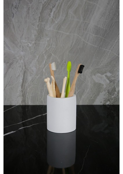 Mermer Desenli El Yapımı Beton Diş Fırçalık Banyo Tuvalet Diş Fırçalığı modelleri