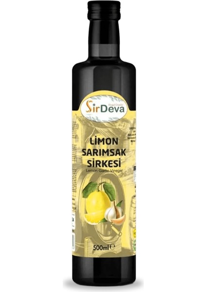 Limon Sarımsak Sirkesi Doğal Fermantasyon 500 ml