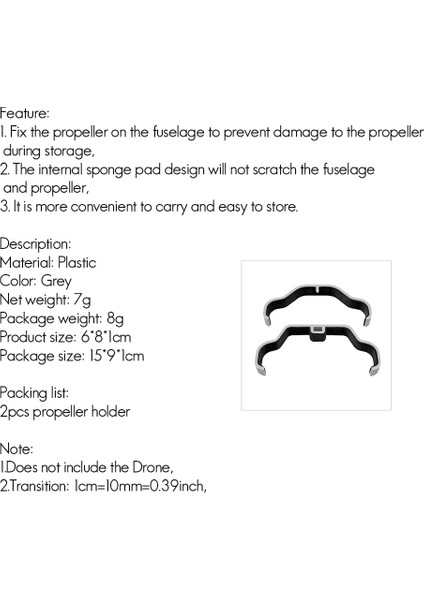 Mini 3 Pro Pervane Tutucu Kanat Koruyucu Sabitleyici Drone Pervane Koruma Bıçak Sabitleyici Aksesuarları (Yurt Dışından) fırsatları