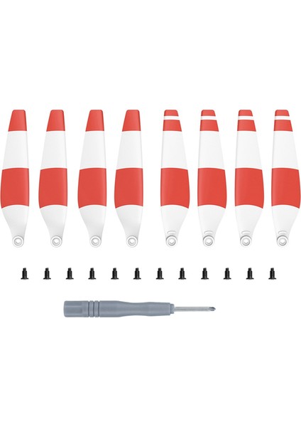 Djı Mini 3 Propeller 6030F Için, Çift Taraflı Renkli, Kompakt ve Düşük Gürültülü Kanat, 8 Parça Aksesuar, Kırmızı (Yurt Dışından)
