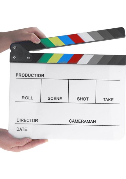 Akrilik Tahta Tv Filmi Yönetmeni Kesim Aksiyon Sahnesi Tahtası ve Kalem Silgisi ile Kuru Silinebilir (Yurt Dışından) fırsatları