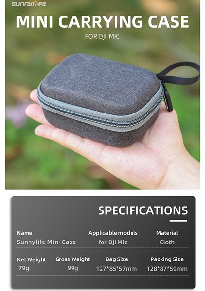 Sunnylıfe, Djı Mikrofon Saklama Çantası, Kablosuz Mikrofon, Taşınabilir Koruyucu Kılıf Için Uygundur (Yurt Dışından) fiyatları