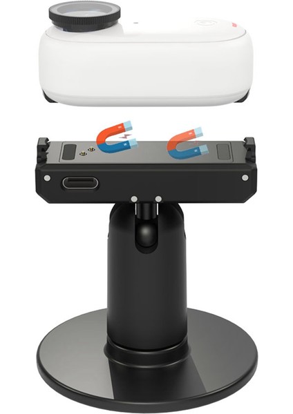 Ayarlanabilir Hızlı Çıkarma USB Type-C Şarj Manyetik Pivot Stand Montaj Braketi INSTA360 Go 3 Kamera Için (Yurt Dışından) indirimleri