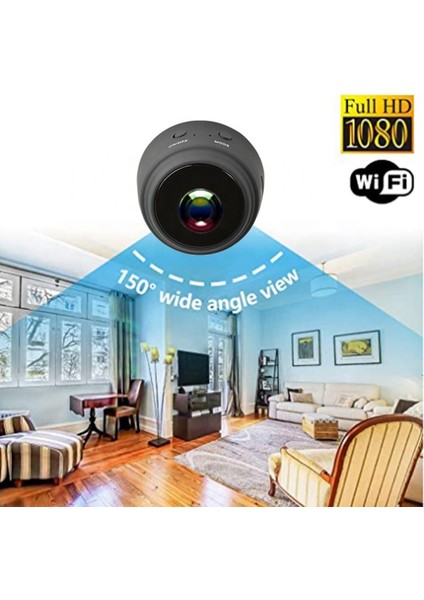 A9 Mini Kamera Hd 1080P Gece Görüş Kamerası Kablosuz Wifi Ip Ağ Kamerası 150° Ev Güvenlik Gözetleme Kamerası (Yurt Dışından) fiyatları