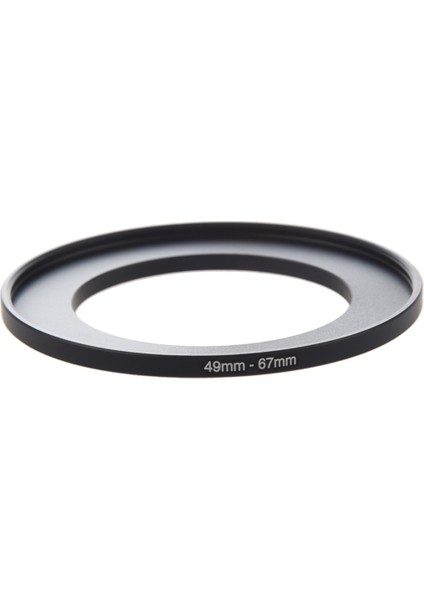 Kamera Lens Filtresi Yükseltme Halkası 49MM-67MM Adaptör Siyah (Yurt Dışından)