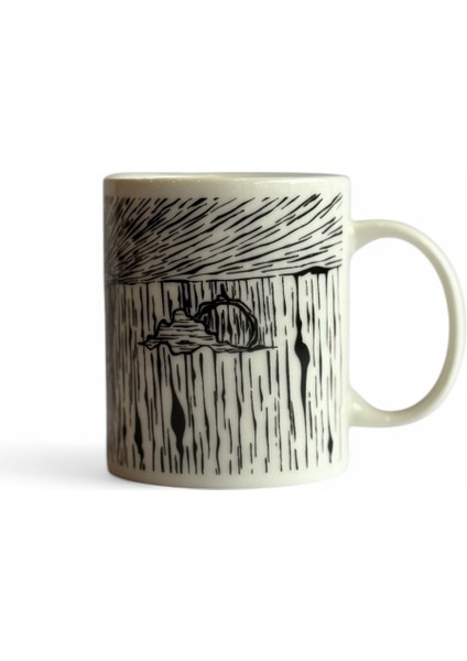 Gökyüzü Kırlangıç Temalı Porselen Kupa