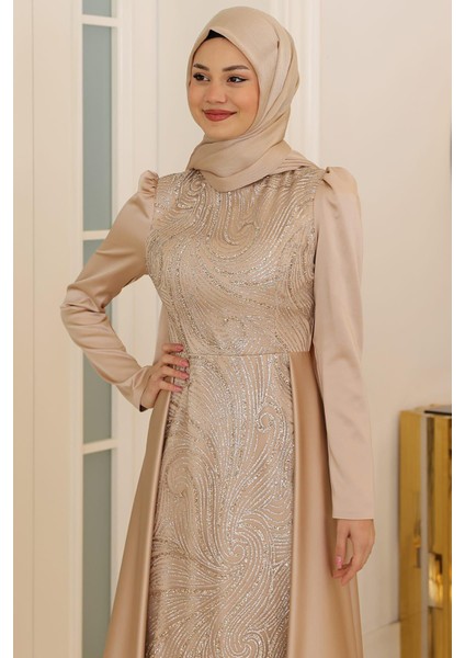 Miray Tesettür Abiye Gold fiyatları