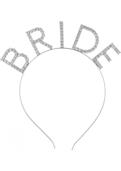 Bekarlığa Veda Kristal Taşlı Gümüş Bride Tacı fiyatları