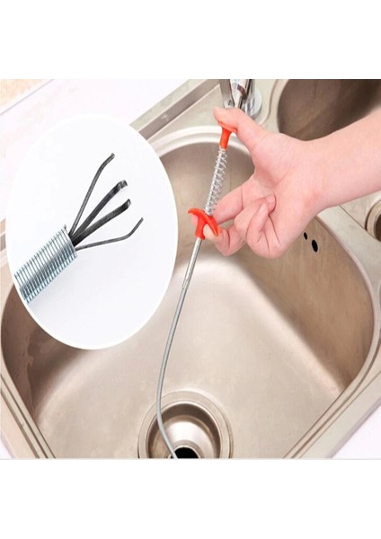 Clamp Tıkalı Lavabo ve Gider Boruları Açma Aparatı Kıskaçlı (4172)