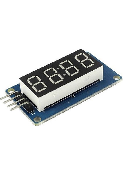 4 Digit LED Display Saat Modül TM1637 - Kırmızı