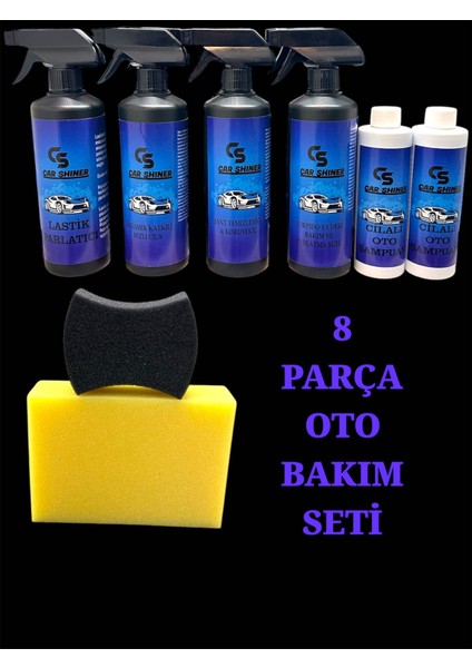 8 Parça Oto Bakım Seti
