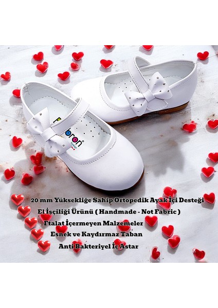 Ortopedik Kız Babet Bebek Balerin Ayakkabısı Soft Series CF2501