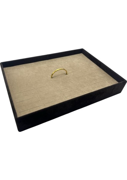 Yerli Üretim Süet Kumaş Çift Renk 34/24 cm Batırmalı Bileklik Kelepçe Tablası