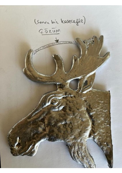 ELYAPIMI Antik Tarz Geyik Kapı Çanı
