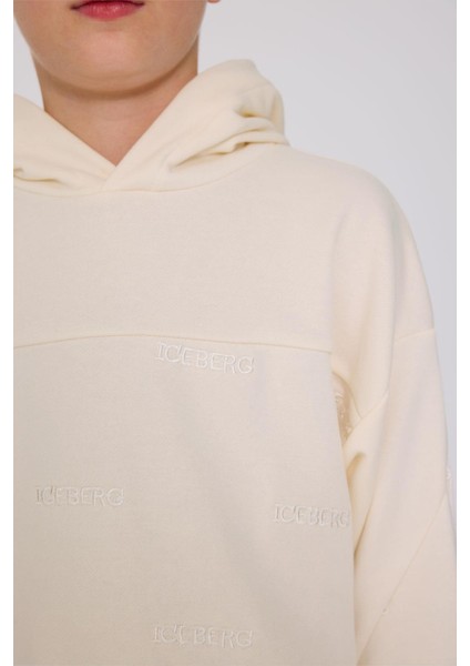 Bg Store Erkek Çocuk Kırık Beyaz Sweatshirt modelleri