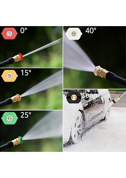 Yüksek Basınçlı Oto Yıkama Nozul Seti 5 Adet fiyatları