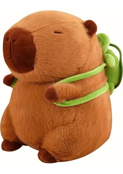 Sevimli Kapibara Peluş Oyuncak Sırt Çantalı 18CM Yumuşak Yastık Peluş Oyuncak