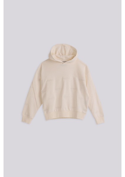 Bg Store Erkek Çocuk Kırık Beyaz Sweatshirt indirimleri