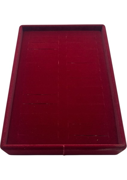 Yerli Üretim Süet Kumaş Kırmızı Renk 22/14 cm Batırmalı Bileklik Kelepçe Tablası fiyatları