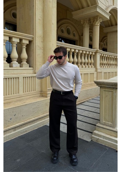 Erkek Kumaş Baggy Kalıp Pileli Pantolon fırsatları