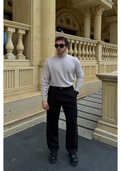 Erkek Kumaş Baggy Kalıp Pileli Pantolon indirimleri