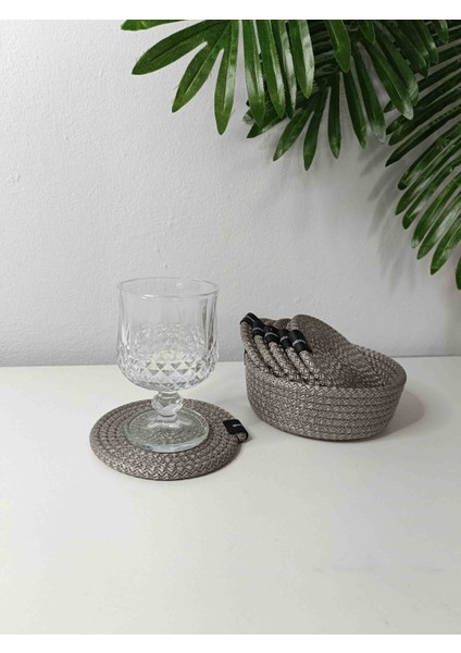 VeronicaArt Bardak Altlığı Hediyelikler, jüt, Trees, Hasır, Halat ipten, Renkli Hediyelik modelleri