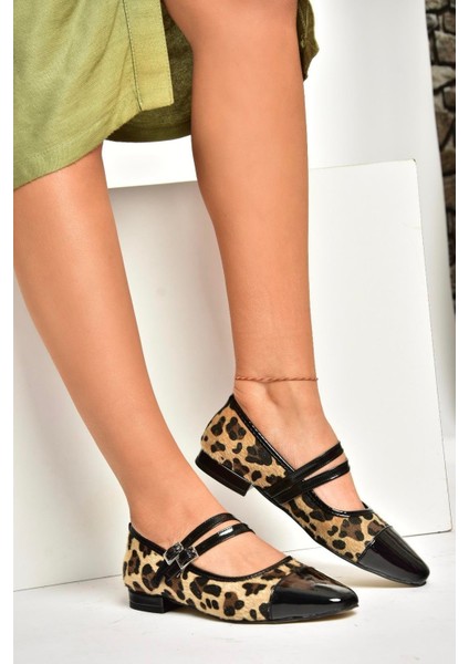 U725512102 Leopar Desenli Kadın Babet fırsatları