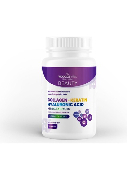 Beauty Multivitamin ve Multimineral (Skın Haır Naıls) 120 Kapsül