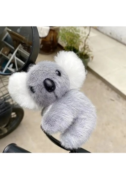 Sevimli Koala Peluş Bileklik Araba Aksesuarı Araç Içi 18 cm Gri Tembel Hayvan Oyuncak