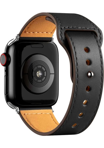 Digizone Apple Watch Uyumlu Seri 1-9 (38/40/41MM) – S10 (42MM) Uyumlu Deri Kordon