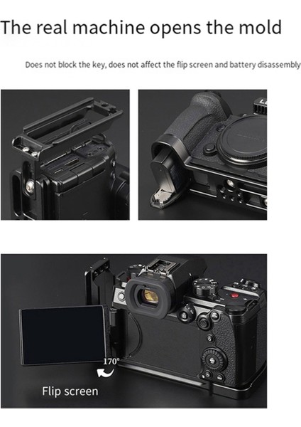 Panasonic S5II G9II Kamera Gümüş Için Kamera Ayarlanabilir Dikey Hızlı Çıkarma L Plaka/braket Tutucu El Tutacağı (Yurt Dışından) indirimleri