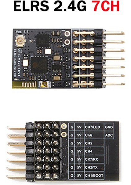 Elrs 2.4g 7ch Pwm Alıcısı Expresslrs Rx 2400RX Pwm/crsf Protokolü Rc Fpv Iha Sabit Kanatlı Quadcopter Için, Kavisli (Yurt Dışından) fırsatları