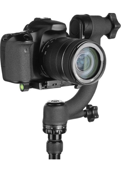 360 Derece Panoramik Gimbal Tripod Topu Kafa 1/4 Inç Vida Hızlı Bırakma Plakası ile Dslr Kamera Için Telefoto Lens (Yurt Dışından) modelleri
