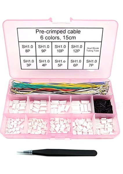 Sh1.0 Konnektörleri ve Önceden Kıvrılmış Kablolar Sh1.0mm Fpv Drone Uçuş Kontrol Cihazı Için 15CM Tel (Yurt Dışından)