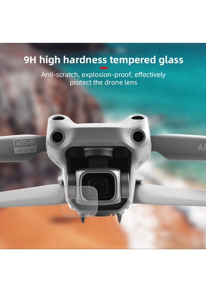 Kamera Lensi Anti-Paramparça Temperli Cam Filmi Djı Mavic Air 2 S Drone Lens Koruyucu Mavic Air 2 Için Koruyucu Film (Yurt Dışından)