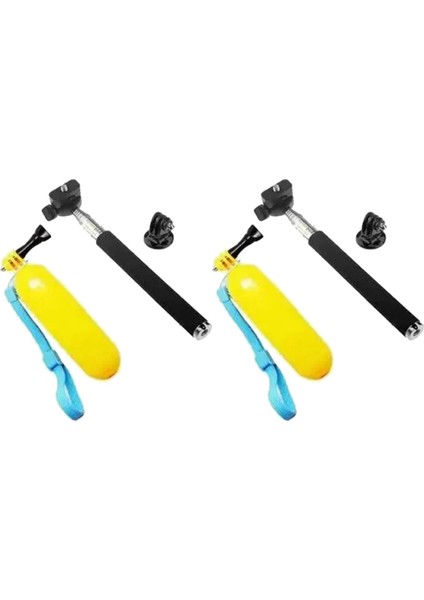 Gopro Hero Için Go Pro Aksiyon Spor Kamera Aksesuarları Seti Için Yüzen + Selfie Çubuğu + Braket Seti (Yurt Dışından)