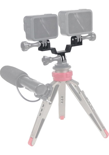 Kamera Tutucu Braketi Çift Stand Montajı Tripod Adaptörü Genişleme Go Pro Hero 10 9 8 7 6 Spor Kamera Aksesuarları (Yurt Dışından) indirimleri