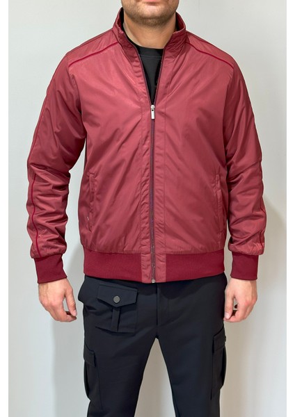 Erkek Feremuarlı Mevsimlik Ceket Tek Üst REU-9114 Bordo