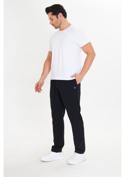 Erkek Stretchfit Esnek Eşofman Altı Siyah 2661-S