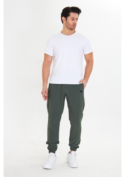 Erkek Stretchfit Esnek Lastik Paçalı Eşofman Altı Haki 2663-H fiyatları