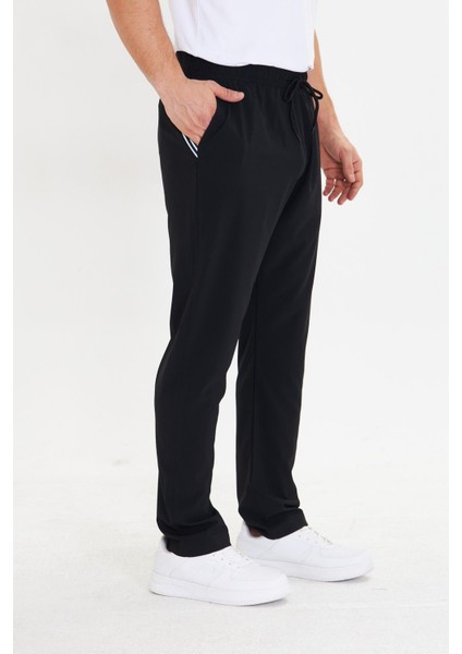 Erkek Stretchfit Esnek Eşofman Altı Siyah 2661-S