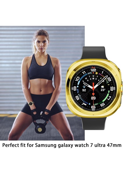 Samsung Galaxy Watch 7 Ultra 47MM Uyumlu Kasa Ekran Koruyucu 360 Tam Koruma Kılıf Kapak modelleri