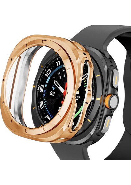 Samsung Galaxy Watch 7 Ultra 47MM Uyumlu Kasa Ekran Koruyucu 360 Tam Koruma Kılıf Kapak